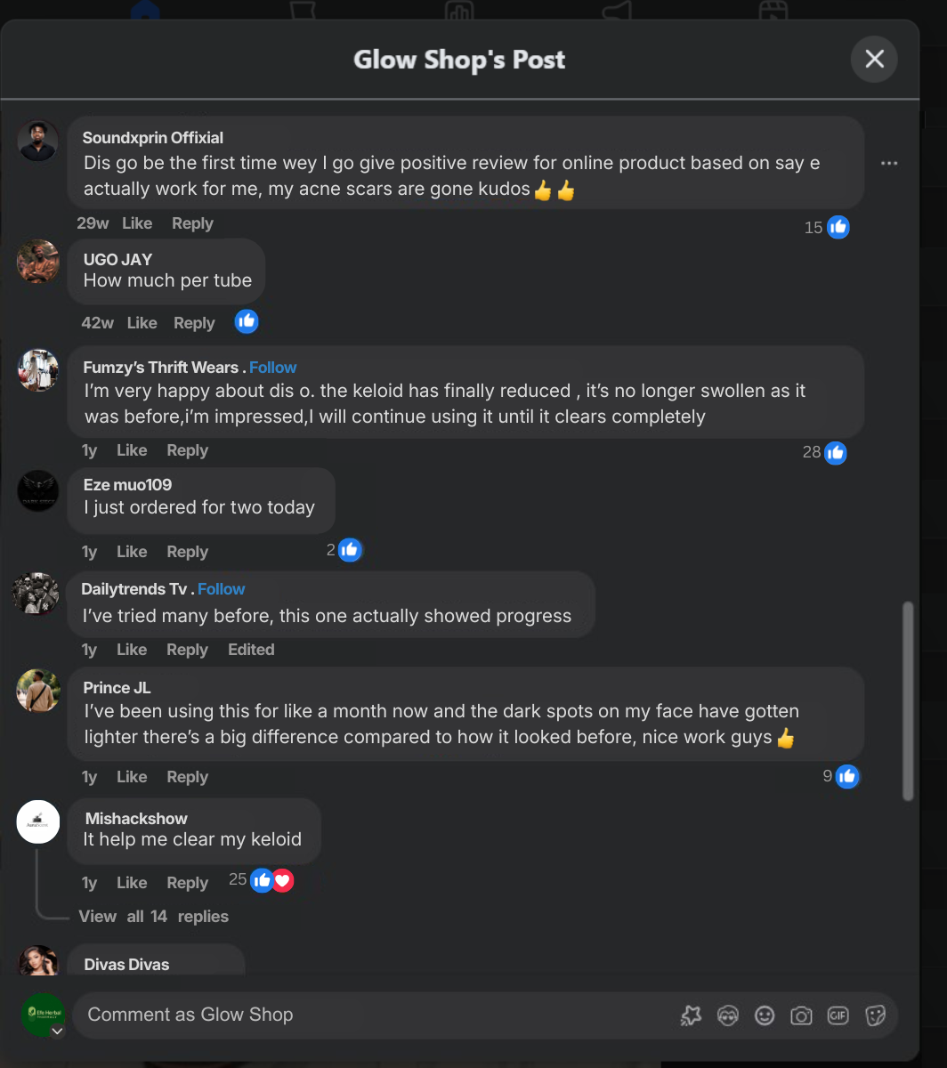 Facebook customer reviews